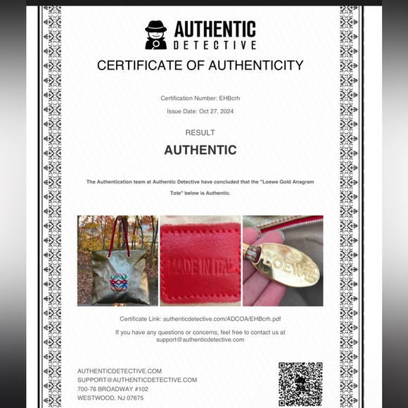 Loewe Gold Tote  w. COA Colorful Anagram - color loss  - with COA - Picture 4 of 17